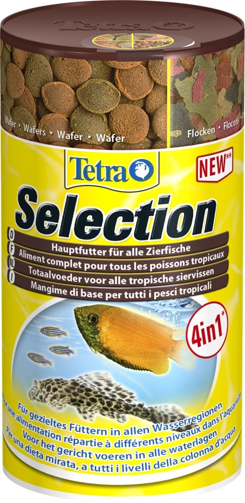 Tetra Selection 4 в 1 (100 мл) - хлопья, чипсы, гранулы, вафер микс Tet-247550 - фото 22743
