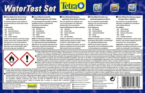 Tetra WaterTest Set - набор тестов для воды (pH, gH, kH, NO2, CO2 (таблица)) 746718 - фото 22861