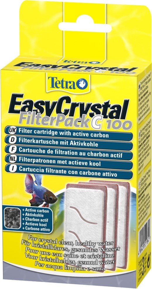 Tetra Сменный картридж с активированным углём для фильтров EasyCrystal 100 Tet-211841 - фото 22945