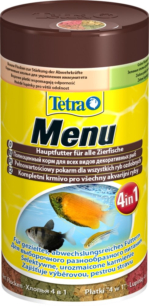 TetraMin Menu 100 мл - универсальный корм для рыб Tet-767386 - фото 23022
