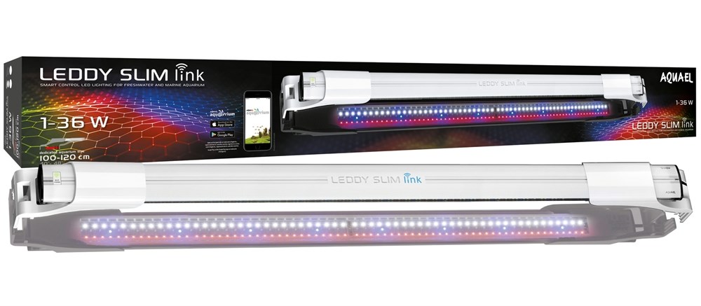 AQUAEL Leddy Slim LINK 120 см (белый) - LED-светильник с управлением через смартфон, 1-36 Вт, для аквариумов от 100 до 120 см 121846 - фото 24060