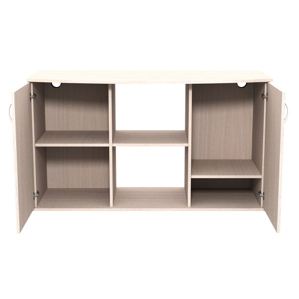 Aquaplus подставка 100*40*70 фигурная. (2 дверки ДСП) (цвет-выбеленный дуб) (АкваПлюс) a10237 - фото 24317