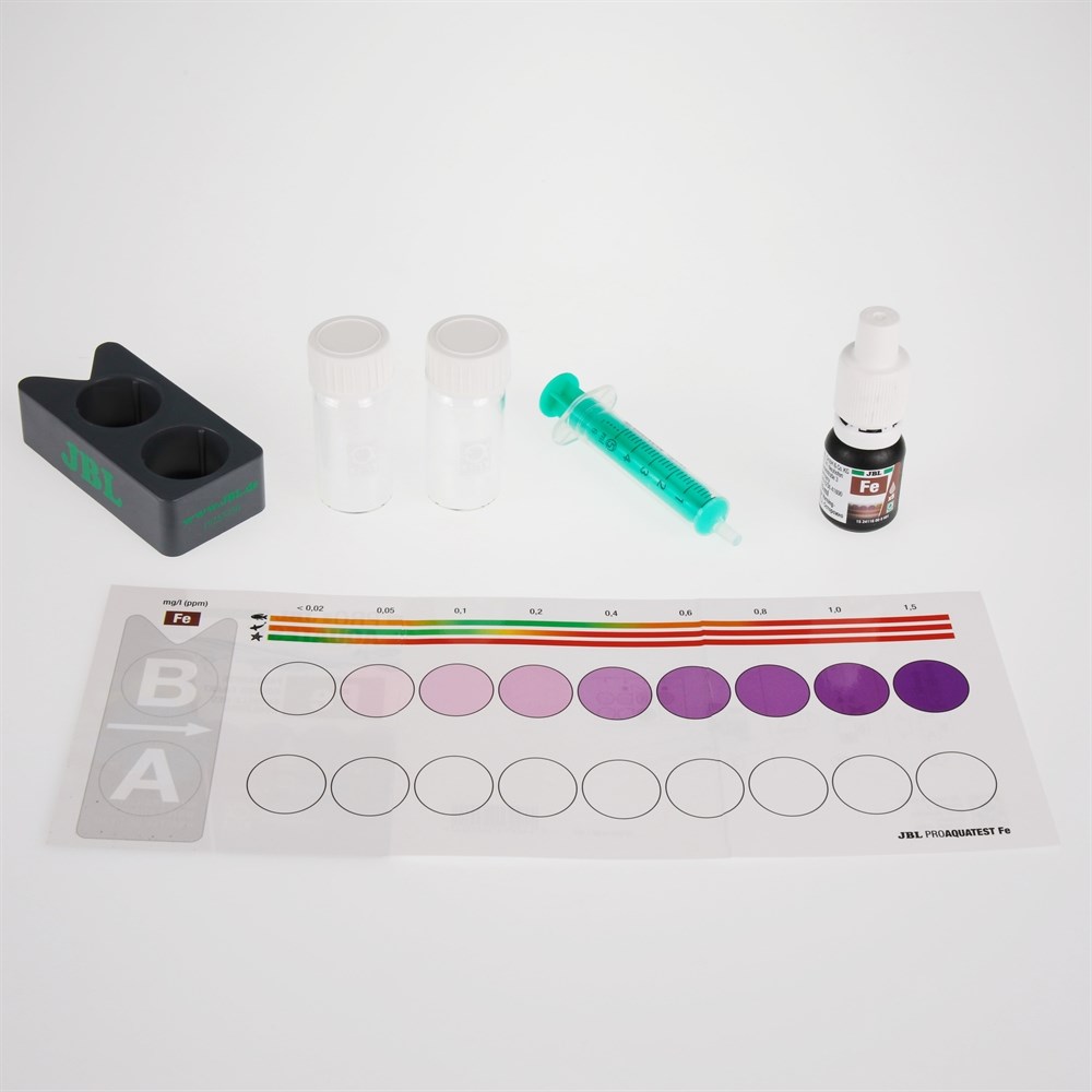 JBL Eisen Test-Set Fe - Тест для определения содержания железа в пресной и морской воде на 50 измерений 282.2411600 - фото 24374