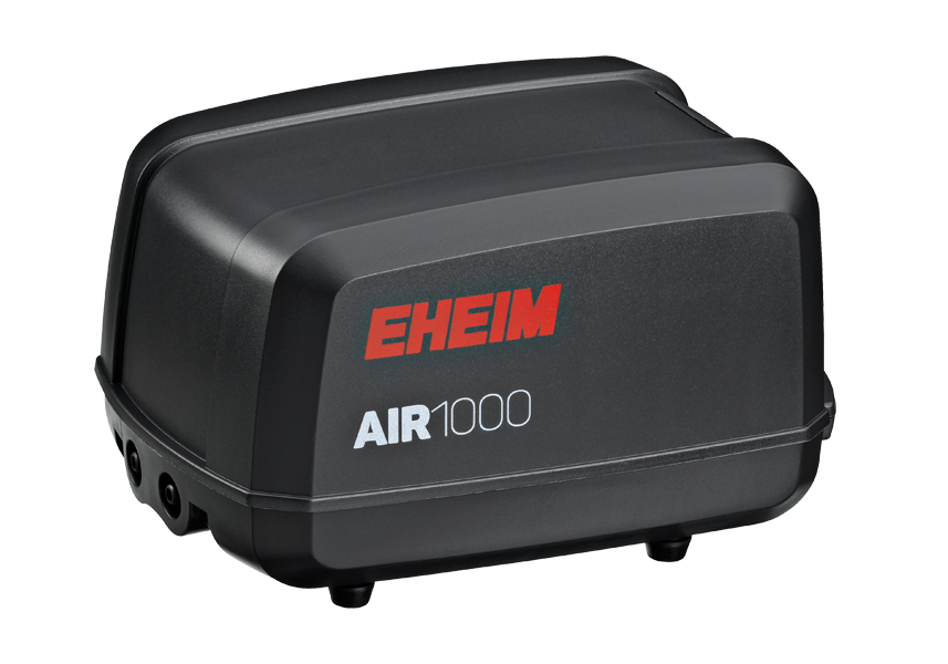 EHEIM AIR 1000 компрессор  (1000л.ч) (двухканальный, 2 шланга, 2 распылителя, 2 обрантых клапана и разветвители) EM-5321010 - фото 24463
