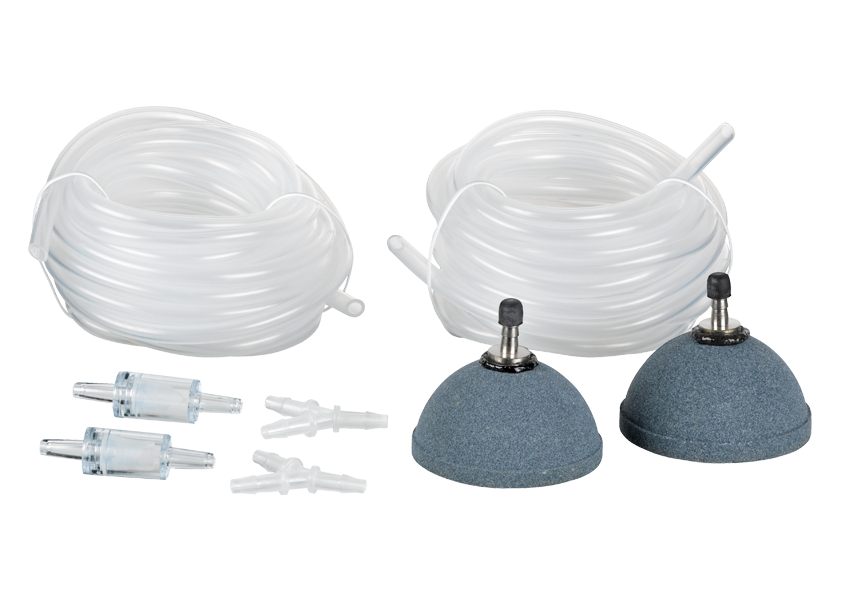 EHEIM AIR 500 компрессор (540 л/ч) (двухканальный, 2 шланга, 2 распылителя, 2 обратных клапана и разветвители) EM-5320010 - фото 24466