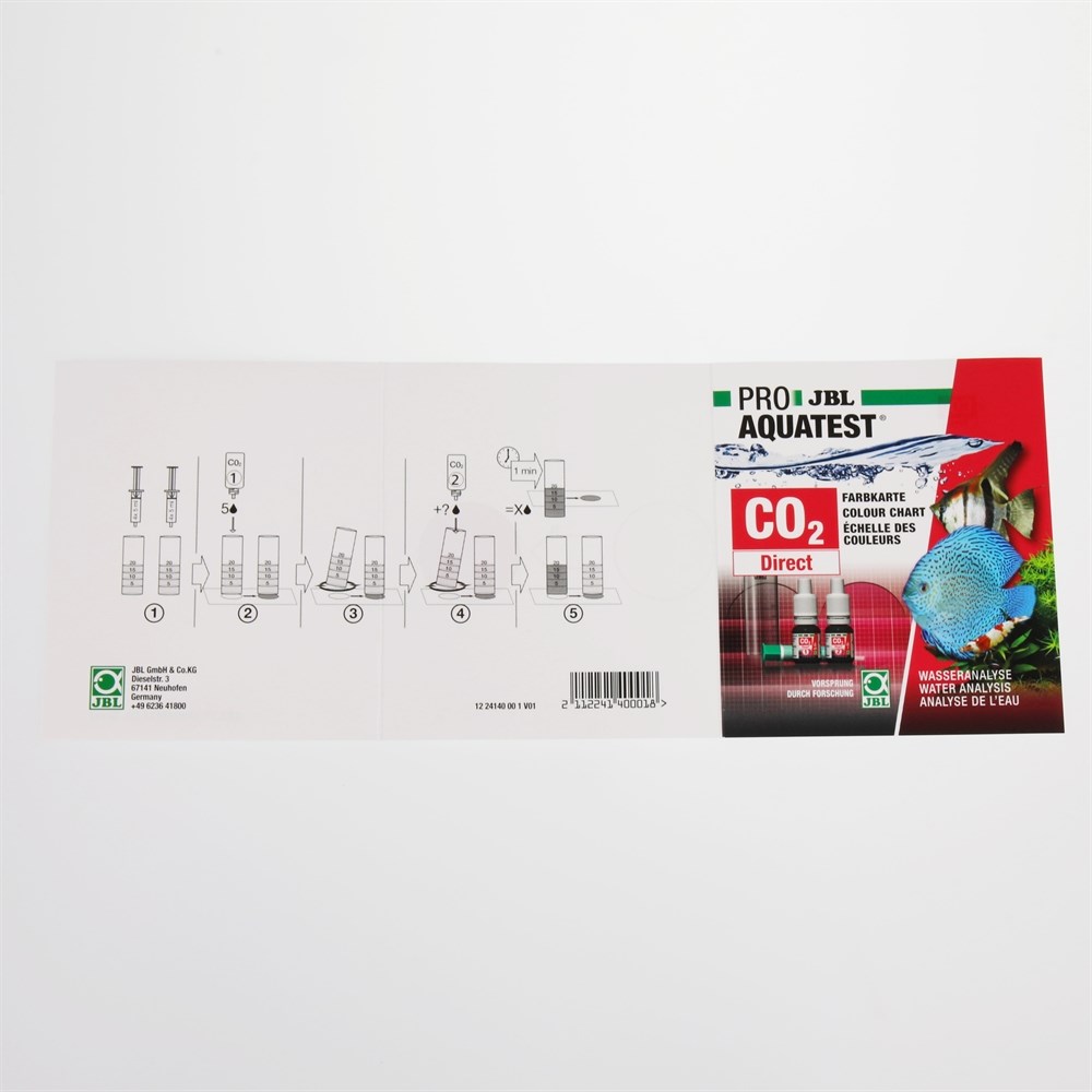 JBL CO2 Direct Test-Set - Быстрый тест для мгновенного измерения содержания CO2 в воде срок годности 10/23 282.2414000 - фото 24619