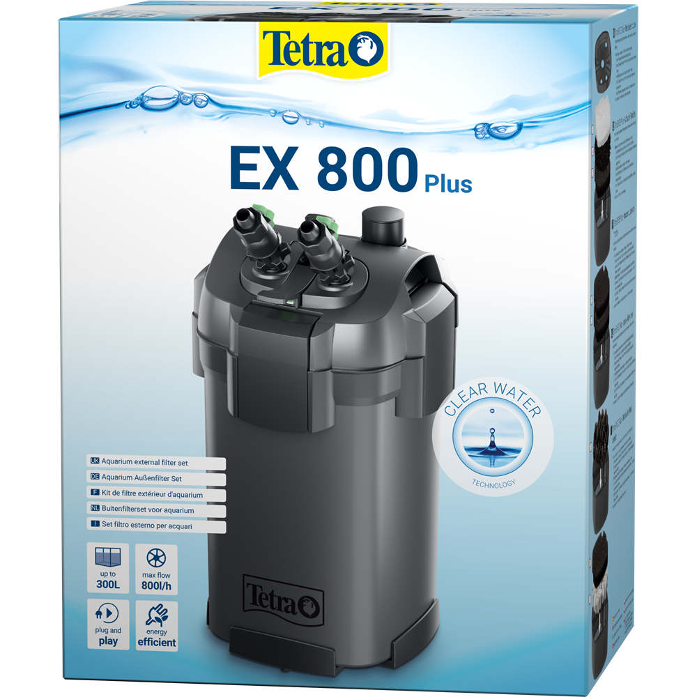 Tetra EX 800 Plus - внешний фильтр для аквариумов от 100 до 300 литров