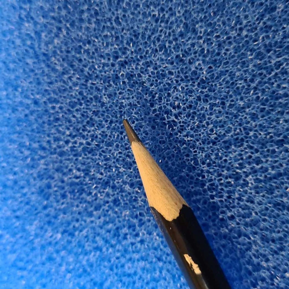 Roof Foam Губка фильтрующая пенополиуритановая 50х500х500мм PPI 30 синяя RF-50.500.500.30s - фото 24864