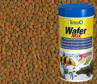 TETRA WAFER MIX корм в виде пластинок для донных рыб и ракообразных, 15 г.