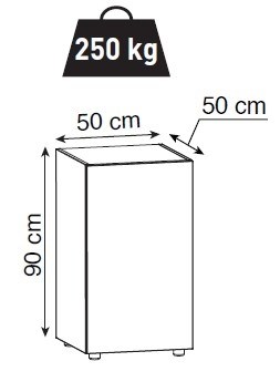 AQUAEL подставка для аквариума Glossy 50 - 50*50*90 прямая  Материал подставки: ДСП• Материал дверцы:  ДСП с лаковым покрытием. 114848 - фото 25130