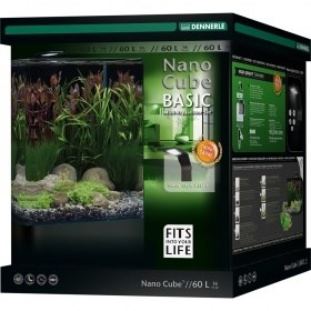 Dennerle NanoCube Basic 60 Style LED L - Нано-аквариум с базовым комплектом для установки и светильником Nano Style LED L, 38x38x43 см, 60 л Den-5581 - фото 25281