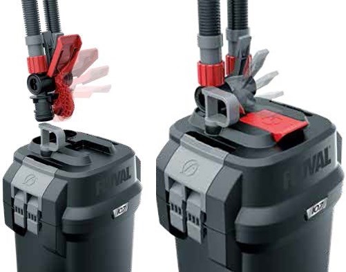 Fluval 407 - внешний фильтр для аквариумов от 150 до 500 литров H044940 - фото 25351