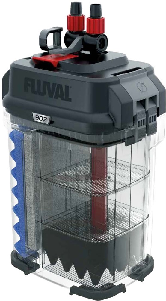 Fluval 307 - внешний фильтр для аквариумов от 90 до 330 литров H044630 - фото 25354