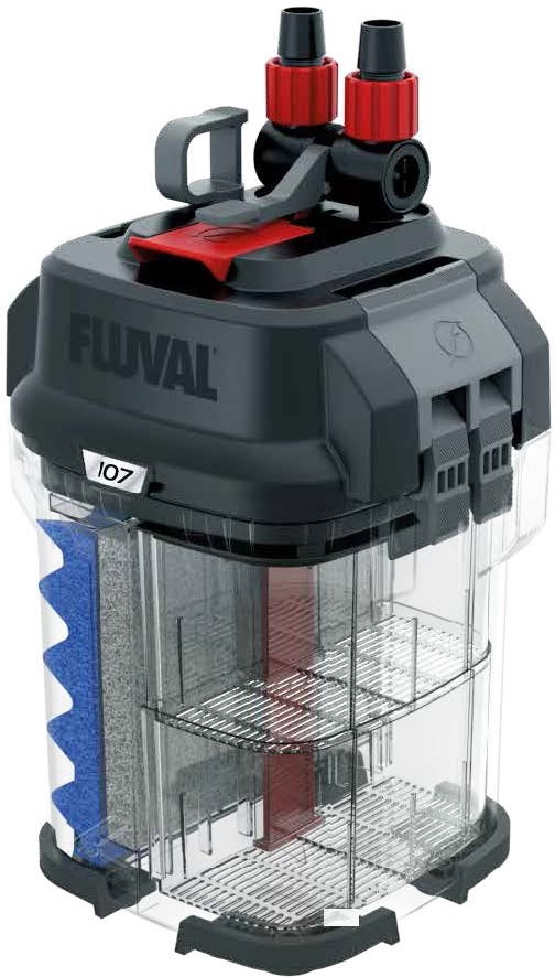 Fluval 107 - внешний фильтр для аквариумов от 40 до 130 литров H044010 - фото 25361