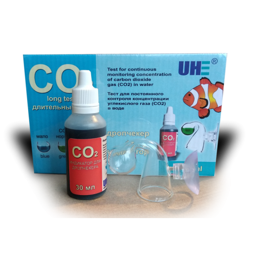 UHE CO2-тест-индикатор (дропчекер) - набор для отслеживания содержания углекислого газа в воде UCO2 - фото 25711