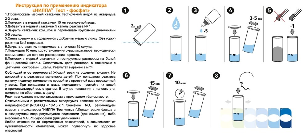 НИЛПА PO4-тест - тест для определения фосфатов 1933 - фото 25863