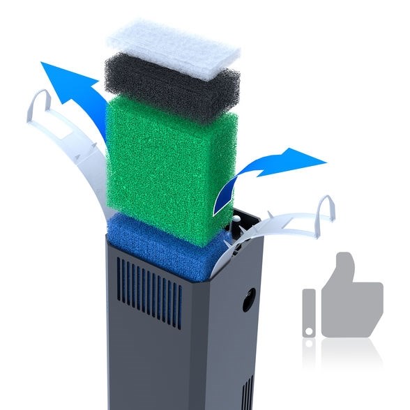 Juwel Bioflow Super 400л/ч - внутренний фильтр для аквариумов до 150 литров Juw-87040 - фото 25923