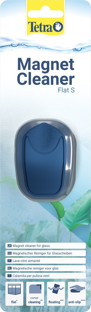 Tetra Magnet Cleaner Flat S - магнитный скребок для аквариумов с толщиной стекла до 4 мм Tet-296701 - фото 25987
