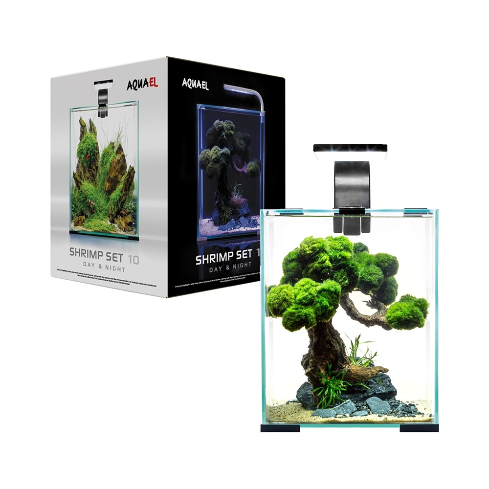 AQUAEL Shrimp set Smart LED Day/Night 10 л - аквариум с набором оборудования, черный 122976 - фото 26069