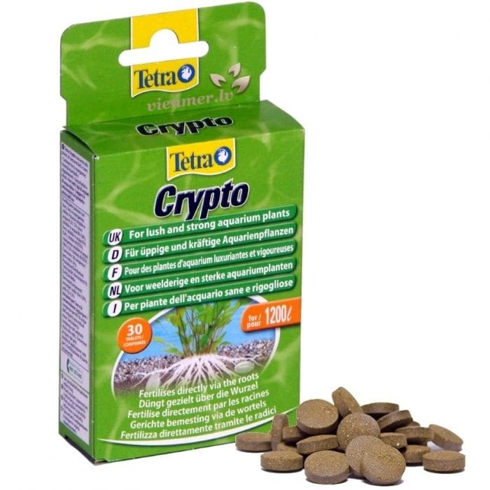 Tetra Crypto 10 таб. - удобрение для аквариумных растений в таблетках, на 300 литров воды Tet-140370 - фото 26295