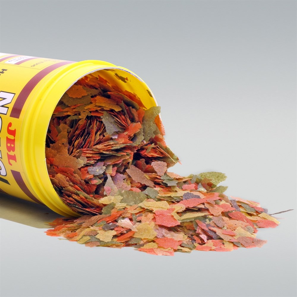 JBL NovoBel 100 мл. (16 г.) - Основной корм в форме хлопьев для всех аквариумных рыб 282.3012059 - фото 26624