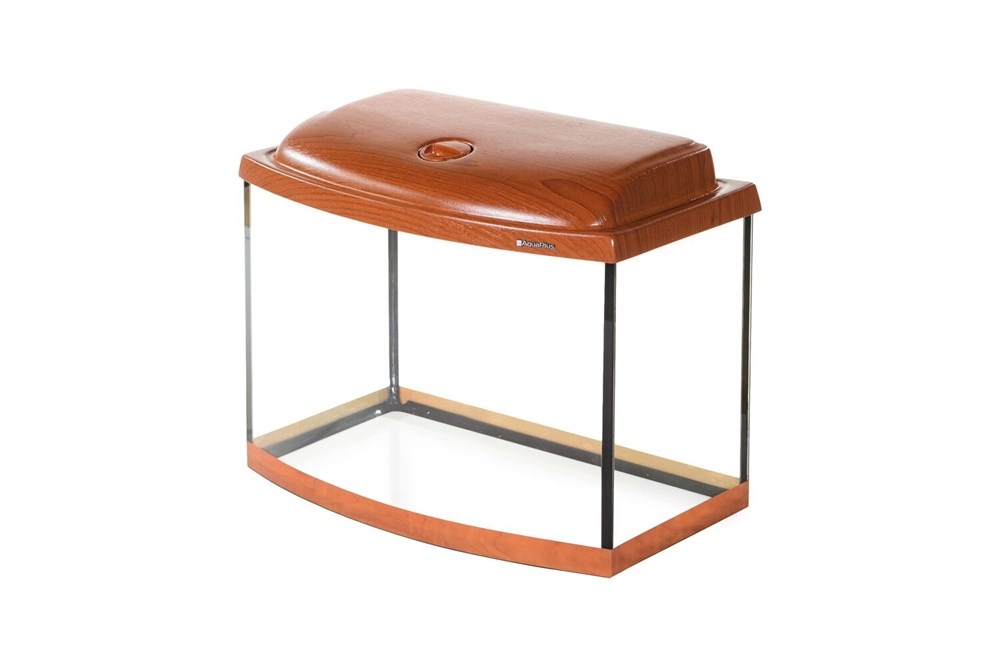 Aquaplus аквариум Ф50 / 46л фигурный Итальянский орех LED (50*30*35)+Крышка, лампа  LEDDY TUBE Retro Fit Sunny 1*8Вт, стекло 5/5 (Аква Плюс) 991974 - фото 26780