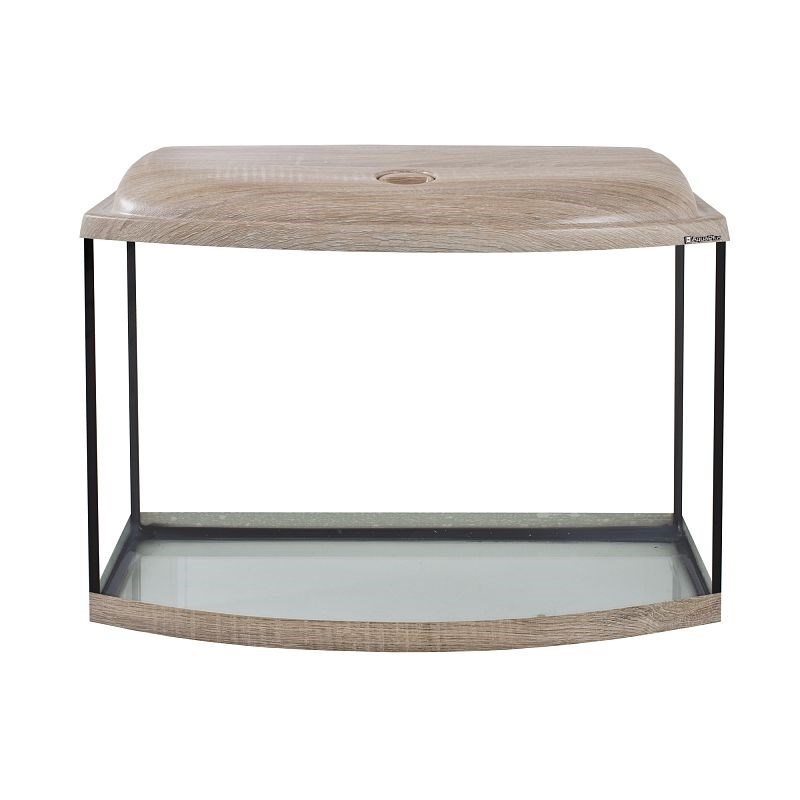 Aquaplus аквариум Ф70 / 62л фигурный Дуб сонома LED (60*30*40)+Крышка, свет: LEDDY TUBE Retro Fit Sunny 10Вт, стекло 5/5 (Аква Плюс) 992162 - фото 26807