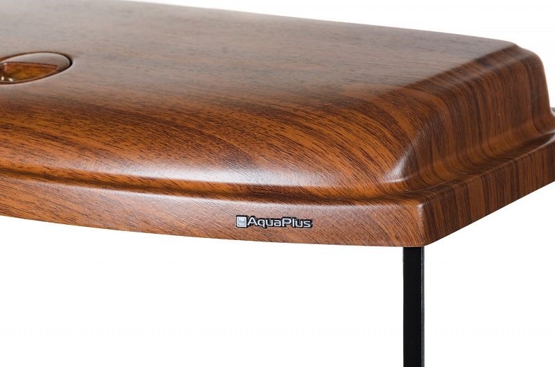 Aquaplus аквариум Ф70 / 62л фигурный Орех LED (60*30*40)+Крышка, свет: LEDDY TUBE Retro Fit Sunny 10Вт, стекло 5/5 (Аква Плюс) 992209 - фото 26825