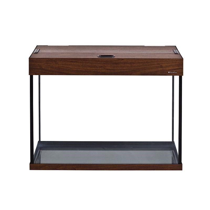 Aquaplus аквариум LUX П100 / 96л прямой Орех LED (70*30*56)+Крышка, светильник LEDDY TUBE Retro Fit Sunny 1*16Вт, стекло 6/6 a18875 - фото 26843