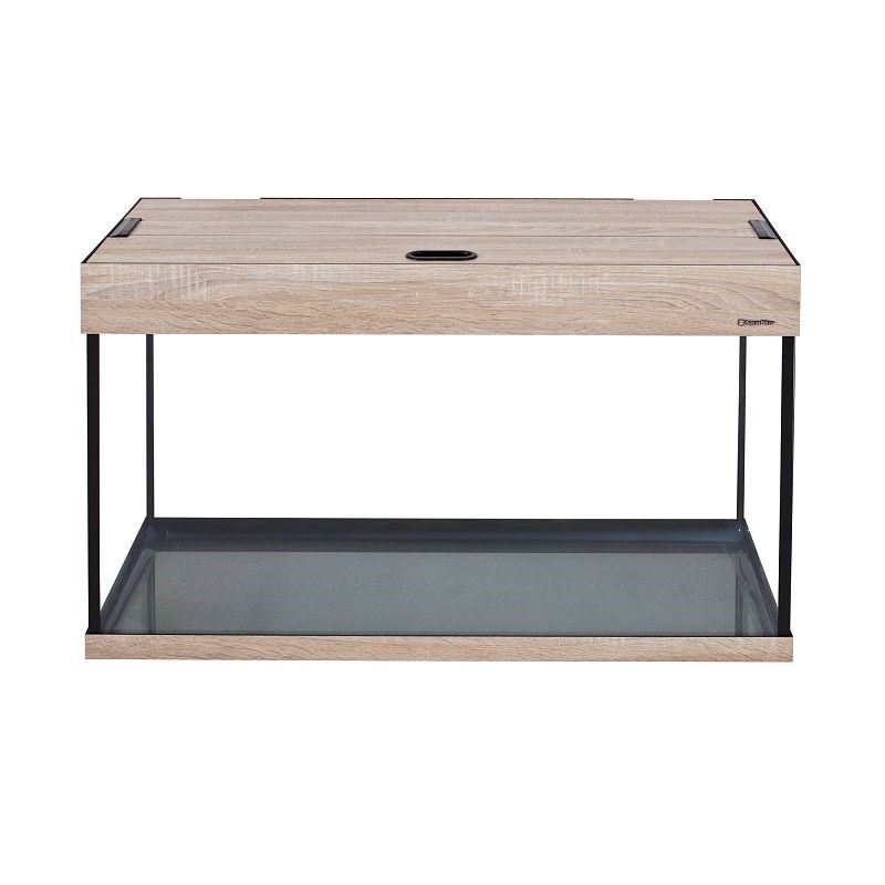 Aquaplus аквариум LUX П120 / 115л прямой Дуб сонома LED (80*35*49)+Крышка, светильник LEDDY TUBE Retro Fit Sunny 1*16 Вт, стекло 6/6 a18950 - фото 26855