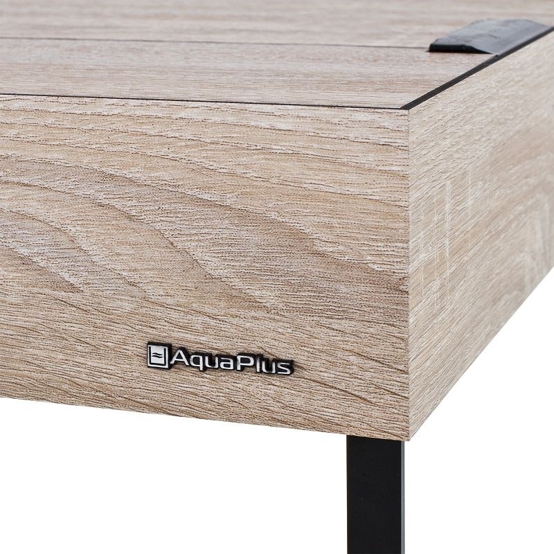 Aquaplus аквариум LUX П120 / 115л прямой Дуб сонома LED (80*35*49)+Крышка, светильник LEDDY TUBE Retro Fit Sunny 1*16 Вт, стекло 6/6 a18950 - фото 26856