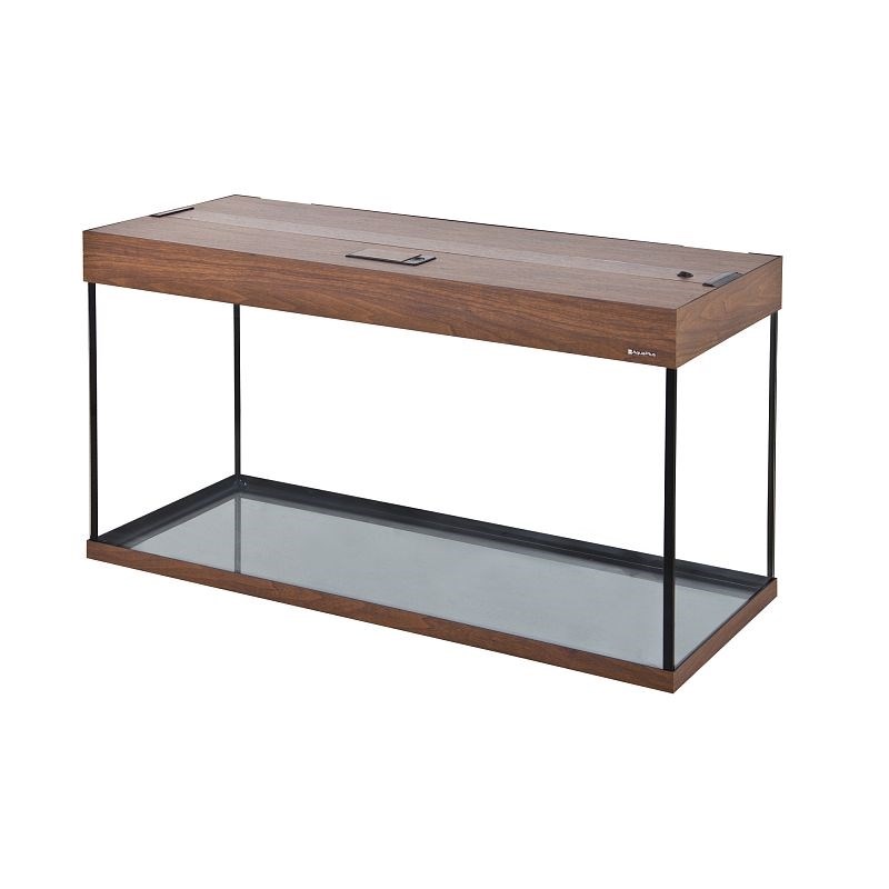 Aquaplus аквариум LUX П264 / 240л прямой Орех LED (120*40*61)+Крышка, светильник LEDDY TUBE Retro Fit Sunny 2*18 Вт, стекло 8/8 a19391 - фото 26879