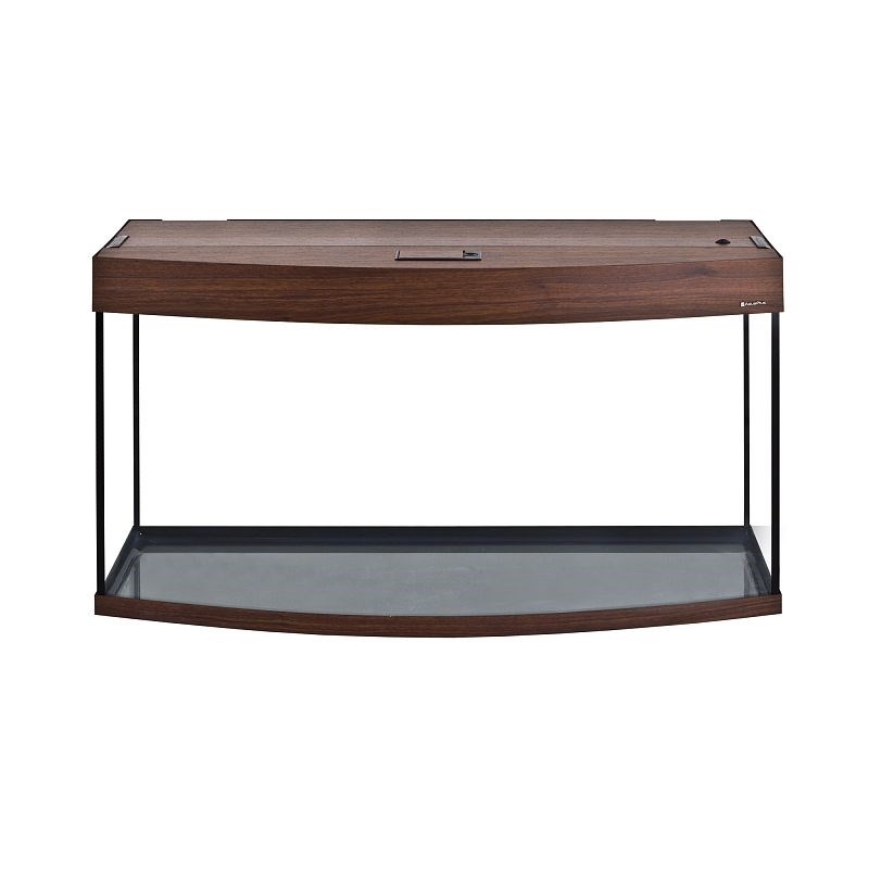 Aquaplus аквариум LUX Ф170 / 170л фигурный Орех LED (100*40*56)+Крышка, свет  LEDDY TUBE Retro Fit Sunny 2*18 Вт, стекло 6/8 992919 - фото 26914