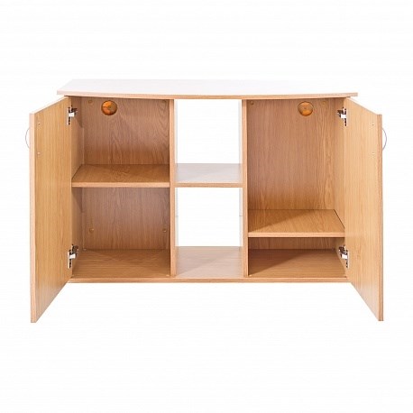 Тумба фигурная 100*40*70 Дуб, две дверки ДСП, модель 2016 a10251 - фото 26977