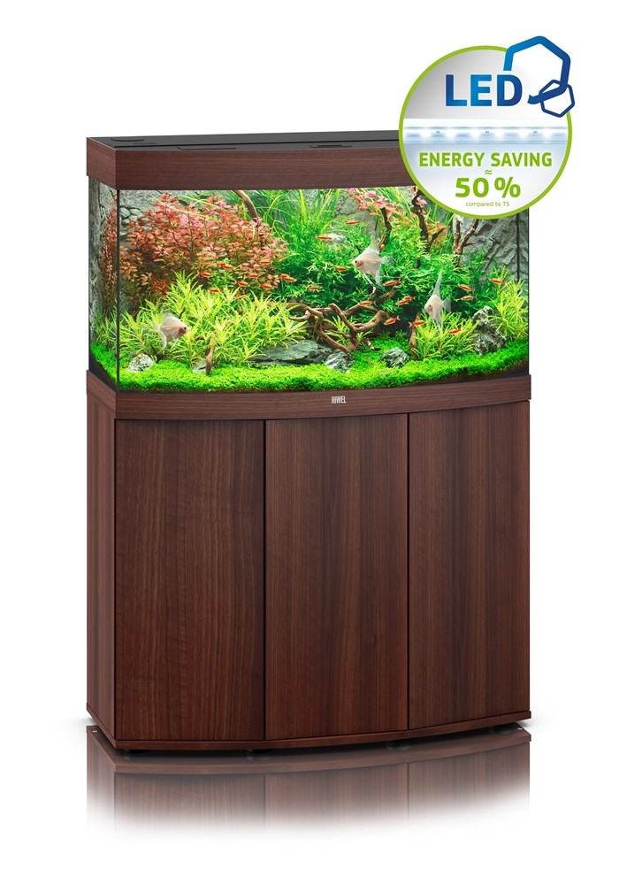 Juwel VISION 180 LED аквариум 180л темное дерево (Dark Wood) 92х41х55см 2х19W Фильтр Bioflow M, нагреватель 200 Вт Juw-9750 - фото 27264