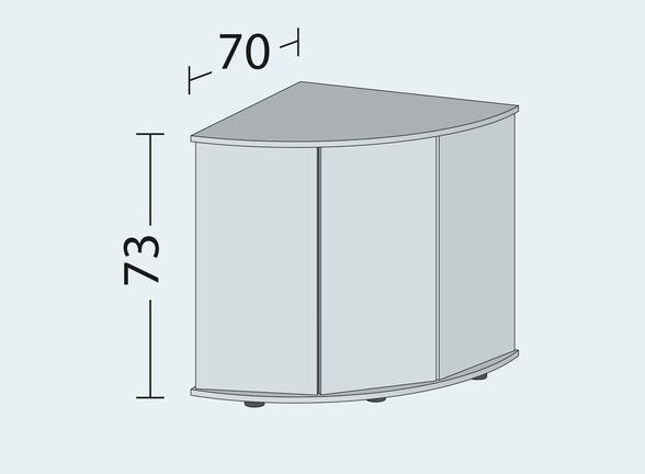 Juwel TRIGON 190 тумба черная (Black) SBX 98,5х70х73см Juw-50413 - фото 27395