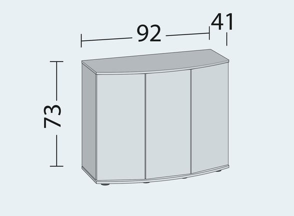Juwel VISION 180 тумба светлое дерево (Light wood) SBX 92х41х73см Juw-50318 - фото 27401