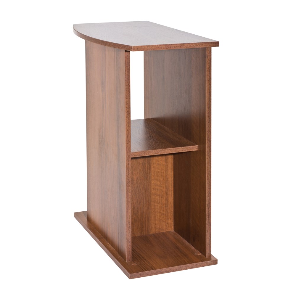 Aquaplus тумба фигурная 60*30*70, цвет орех, открытая 217175 - фото 27506