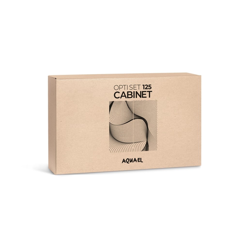 AQUAEL подставка под аквариум OPTI SET 125 л (чёрная) - 2 дверцы, 81x36x80 см 123420 - фото 27673