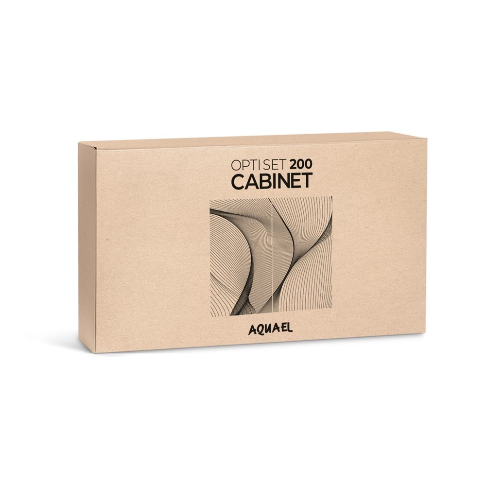 AQUAEL подставка под аквариум OPTI SET 200 л (белая) - 2 дверцы, 101x41x80 см 123423 - фото 27681