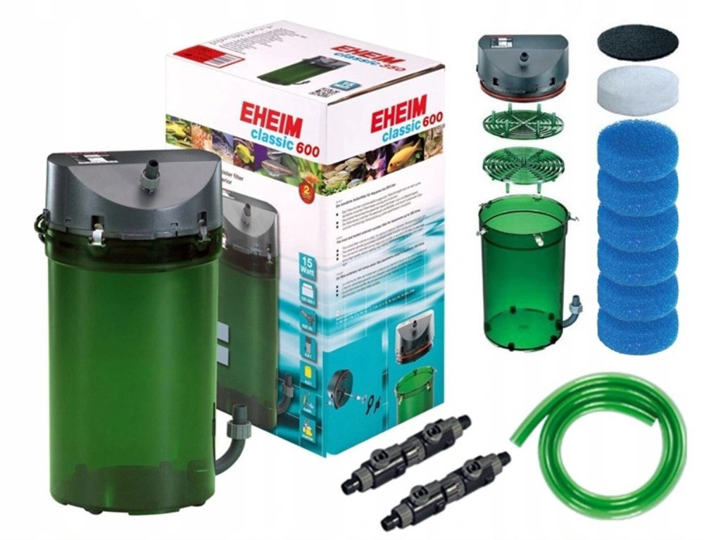 Eheim Classic 2217 - внешний фильтр для аквариумов до 600 л + губки EM-2217020 - фото 27826