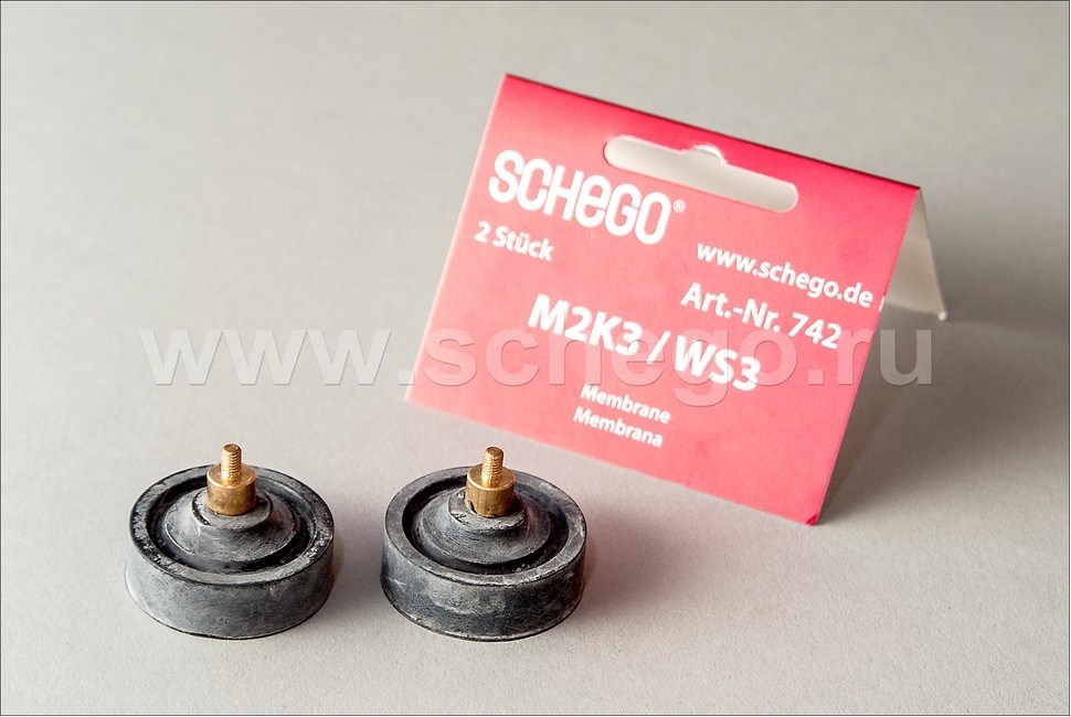 Schego - запасные мембраны для компрессоров WS3 / M2K3 (2 шт.) S-742 - фото 28031