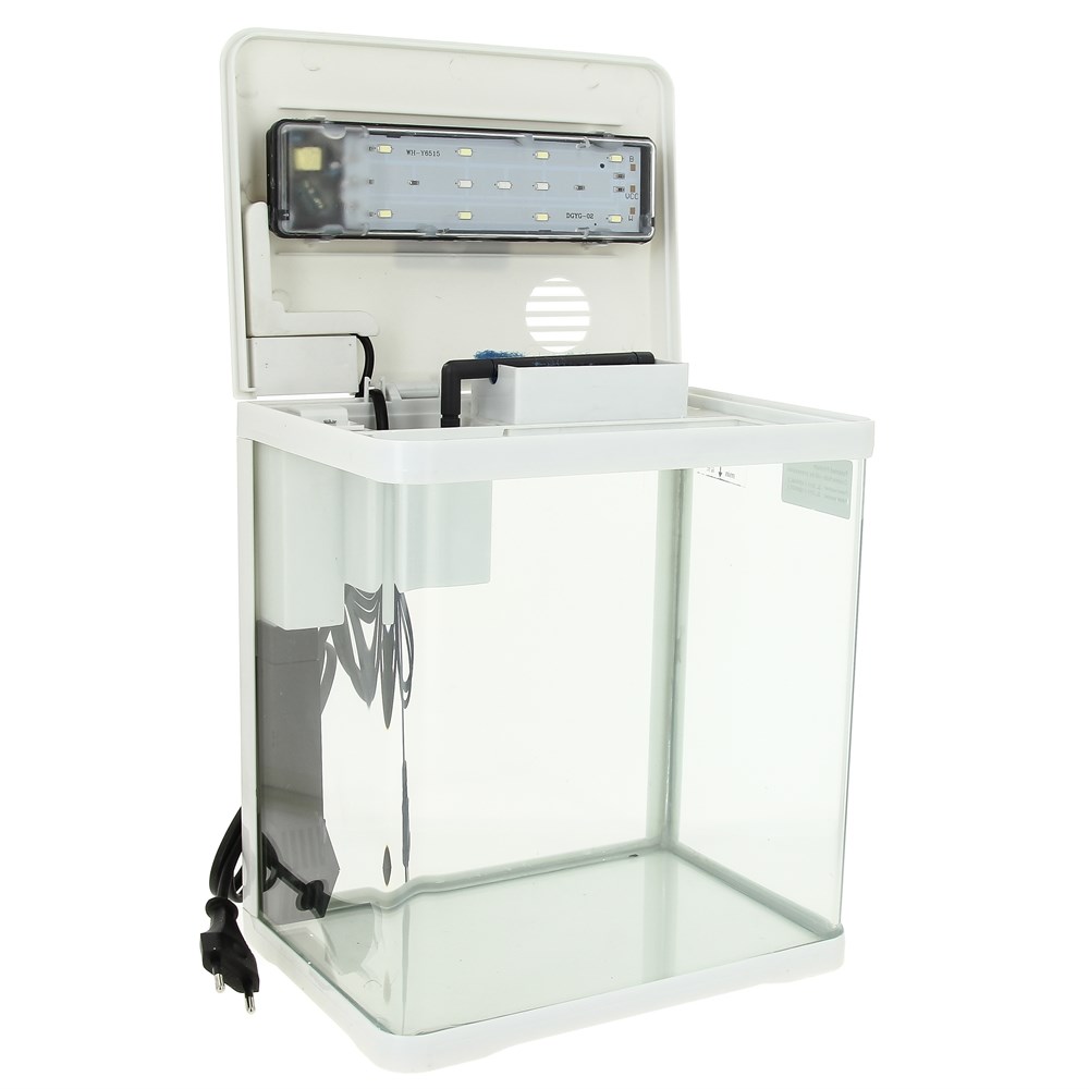 PRIME 7л, аквариум белый, с LED светильником и фильтром PR-004747 - фото 28172