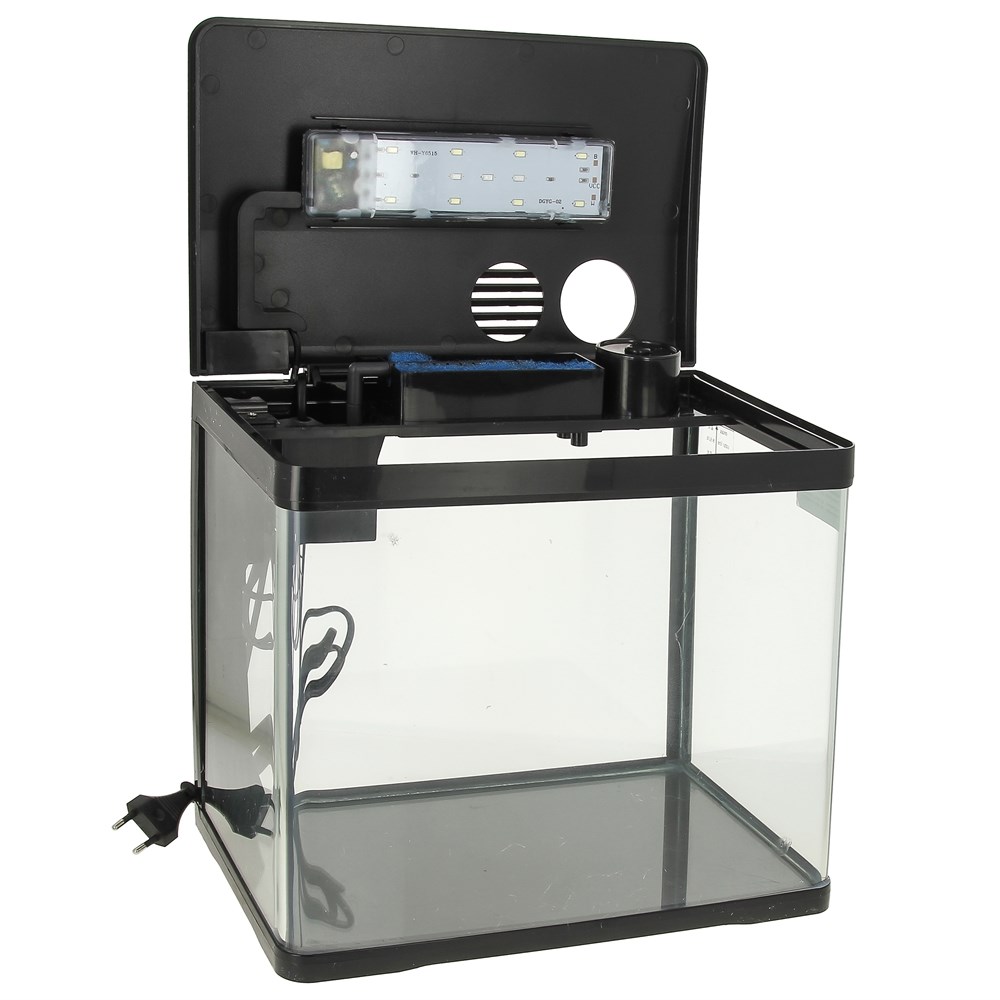 PRIME 15л - аквариум черный, с LED светильником, фильтром и кормушкой PR-004792 - фото 28180