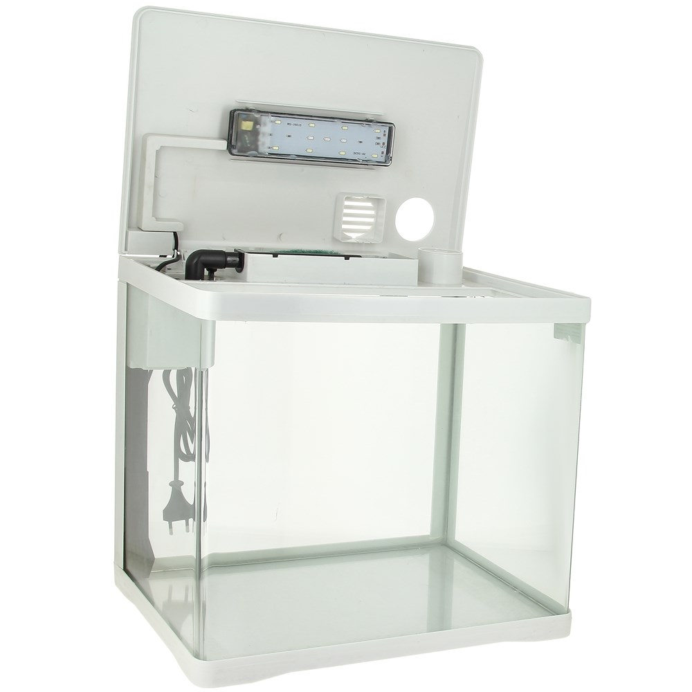 PRIME 33л  -аквариум белый, с LED светильником, фильтром и кормушкой PR-004808 - фото 28182