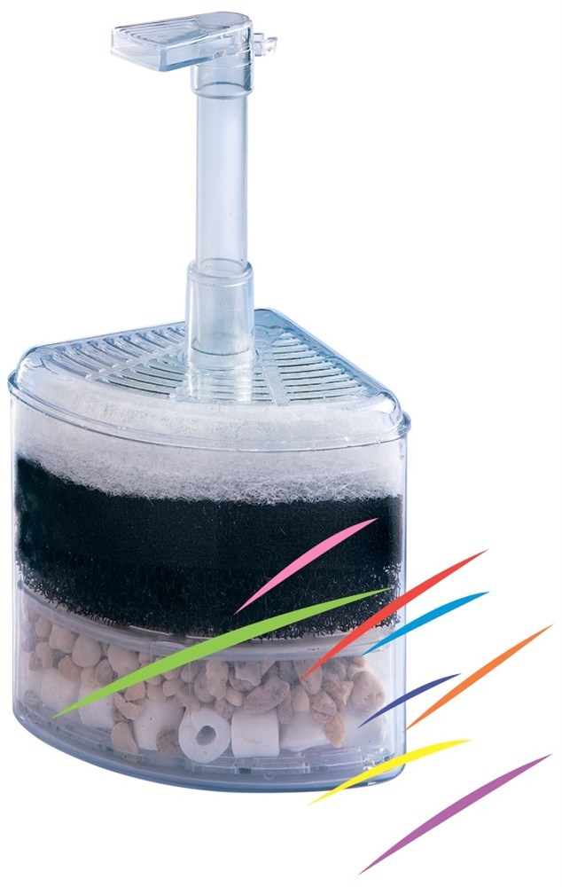 Naribo Фильтр эирлифтный  донный (Губка+био-наполнитель) 8х8х16,5см NR-081376 - фото 28208