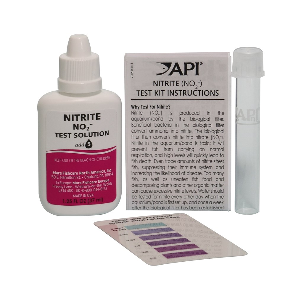 API Nitrite Test Kit - Набор для измерения уровня нитритов в пресной и морской воде A26 - фото 28598