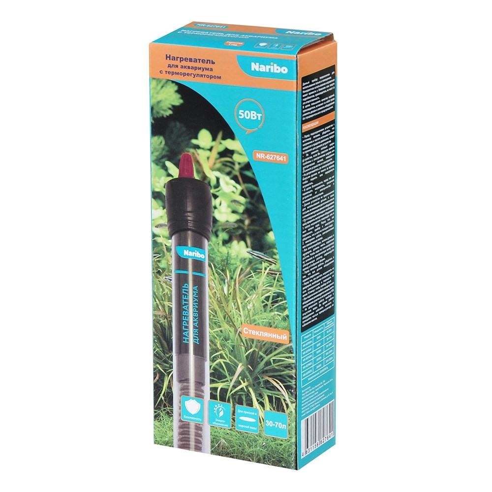 Naribo нагреватель 50 Вт стеклянный NR-627641 - фото 28698
