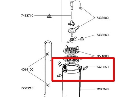 EHEIM Защелка (клипса) для фильтров EHEIM 2213/2215/2217 - 4 шт. EM-7470650 - фото 28884