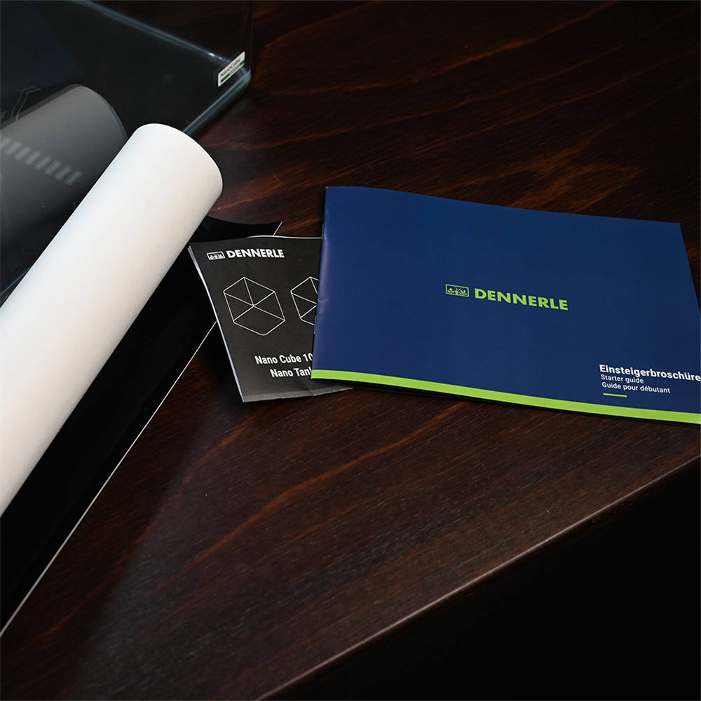 Dennerle Nano Cube Basic 60 литров - аквариум в комплекте с фильтром и светильником, передние углы скруглённые (передняя и боковые стенки из единого стекла) Den-3306 - фото 28916